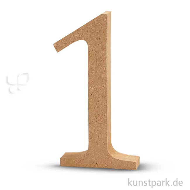 Artikelbild 1 des Artikels “Zahlen aus Holz, 13 cm 2 cm | 1“