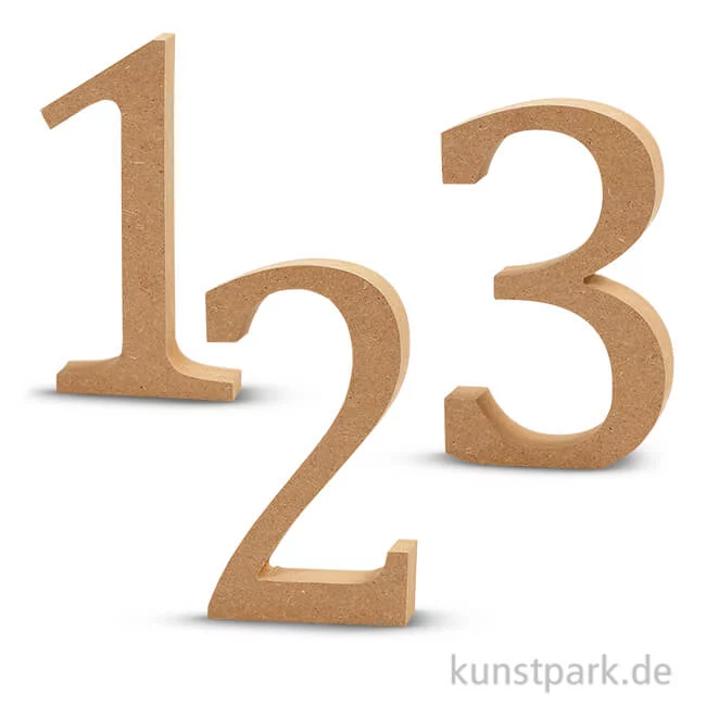 Artikelbild 1 des Artikels “Zahlen aus Holz, 13 cm “