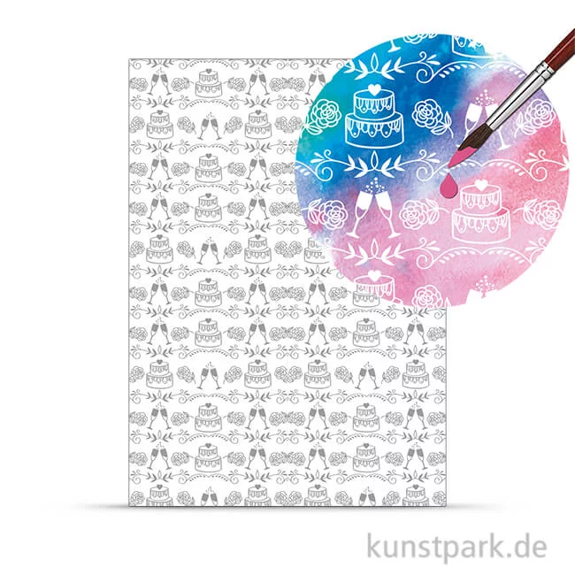 Artikelbild 1 des Artikels “Zauberpapier - Hochzeitstorte, DIN A4, 250 g “