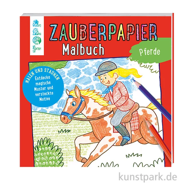 Artikelbild 1 des Artikels “Zauberpapier Malbuch - Pferde, Topp Verlag “