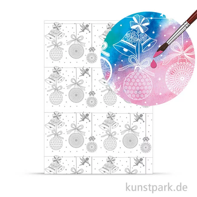 Artikelbild 1 des Artikels “Zauberpapier - Weihnachtskugeln, DIN A4, 250 g “