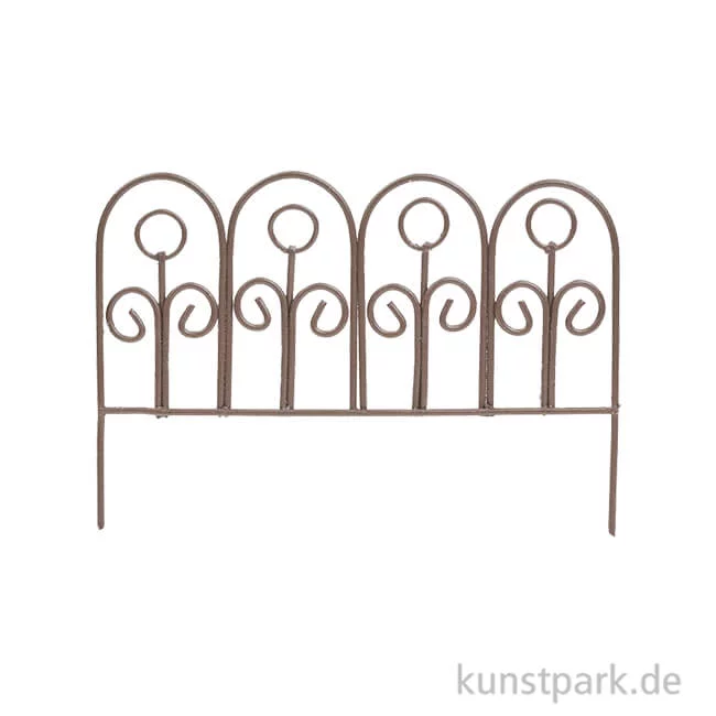 Artikelbild 1 des Artikels “Miniatur Zaun aus Metall - Braun, 8,5 cm “