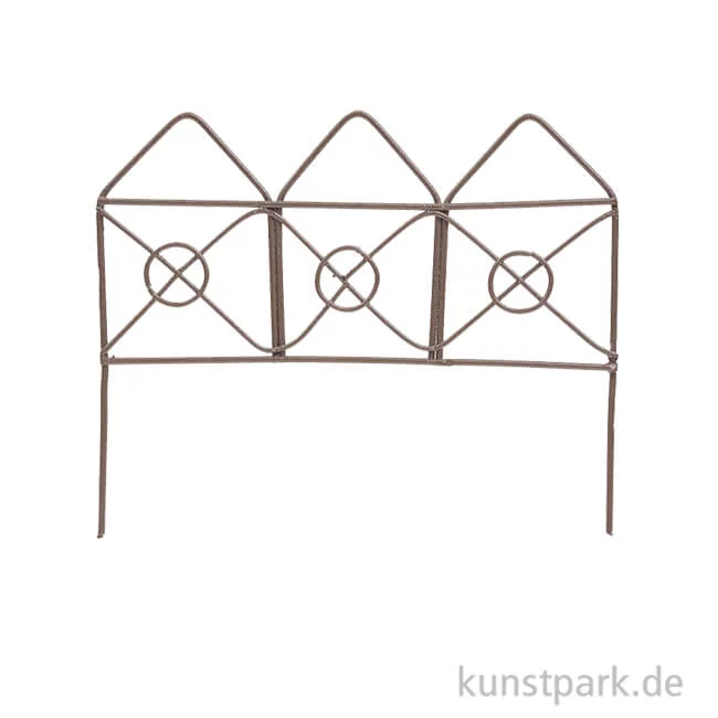 Artikelbild 1 des Artikels “Miniatur Zaun aus Metall - Braun, 9 cm “