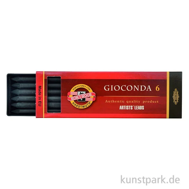 Artikelbild 1 des Artikels “Koh-I-Noor Zeichenkohle Ersatzminen, 5,6 mm, 6 Stück Hart“