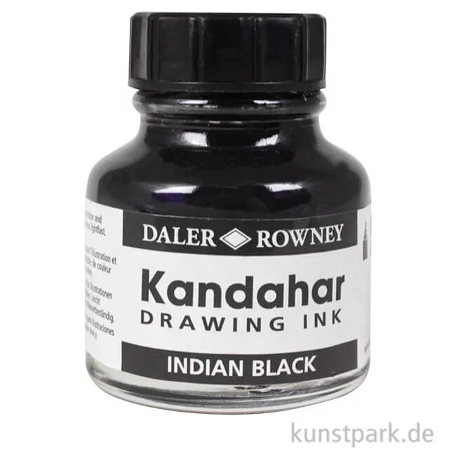 Artikelbild 1 des Artikels “Daler Rowney Ink, Zeichentusche Kandahar, Indian Black, Schwarz, 28 ml “
