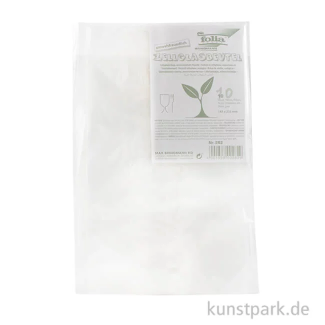 Artikelbild 1 des Artikels “Zellglasbeutel ohne Druck, 10 Stück 145x235 mm“