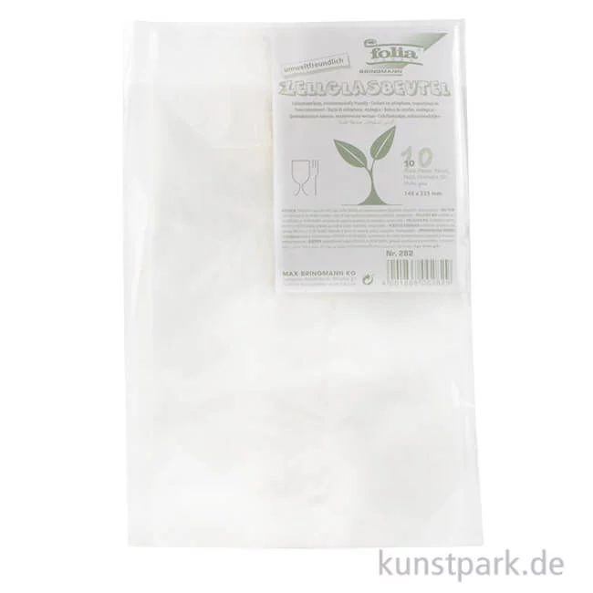 Artikelbild 1 des Artikels “Zellglasbeutel ohne Druck, 10 Stück 180x300 mm“