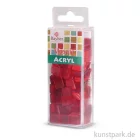 Artikelbild 1 des Artikels “Acryl-Mosaik - Transparent, 1x1 cm, 50 g Einzelfarbe | Klassikrot“