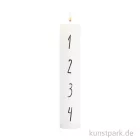 Artikelbild 1 des Artikels “Adventskerze mit Zahlen 1-4, Weiß, 4 x 20 cm “