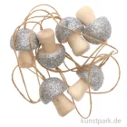 Artikelbild 1 des Artikels “Pilz als Anhänger aus Holz mit Silber-Glitter, 6 Stück “