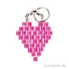 Artikelbild 1 des Artikels “Anhänger Brick-Stitch - Herz, Neon-Pink “