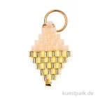 Artikelbild 1 des Artikels “Anhänger Brick-Stitch - Raute, Puder-Gold “