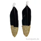 Artikelbild 1 des Artikels “Anhänger Federn - Schwarz-Gold, 2er Set “