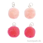 Artikelbild 1 des Artikels “Anhänger Mini Pompons - Rosa, 4er Set “