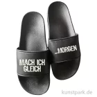 Artikelbild 1 des Artikels “Badelatschen, Schwarz, Bedruckt, Design, Mach ich gleich “
