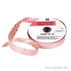 Artikelbild 1 des Artikels “Band - Pink mit Gold Punkten, 2 m “