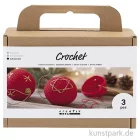 Artikelbild 1 des Artikels “Bastelset Weihnachtskugeln Häkeln, Rot “