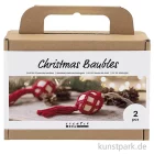 Artikelbild 1 des Artikels “Bastelset Weihnachtskugeln Makramee, Rot “