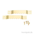 Artikelbild 1 des Artikels “Zackenaufhänger, 2 Stück mit 4 Schrauben, 66mm, Gold “