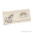 Artikelbild 1 des Artikels “Bleistift-Mäppchen aus Baumwolle mit Einhornmotiv, Größe 21x9 cm “