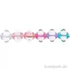 Artikelbild 1 des Artikels “Blumen Perlen, Rosa Blau Mix, 9x9x9 mm, 24 Stück “