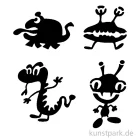 Artikelbild 1 des Artikels “Bodypainting-Schablonen Set Aliens “