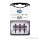 Artikelbild 1 des Artikels “BRAUSE Zeichenfeder, 3 Stück 511 - mittel hart“
