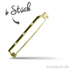 Artikelbild 1 des Artikels “Broschennadel mit Steg und Sicherheitsverschluss - Gold Länge 20 mm - 6 Stück“