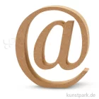 Artikelbild 1 des Artikels “Großbuchstaben aus Holz, 13 cm 2 cm | @“