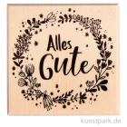 Artikelbild 1 des Artikels “Butterer Stempel - Blütenkranz, Alles Gute, 7 x 7 cm “