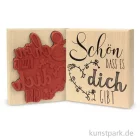 Artikelbild 1 des Artikels “Butterer Stempel - Schön dass es Dich gibt, 8x9 cm “