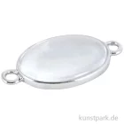 Artikelbild 1 des Artikels “Cabochon Doppel-Ösenhänger Oval - 27x19 mm - Silber “