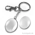 Artikelbild 1 des Artikels “Cabochon Schlüsselanhänger doppelseitig - 37x27 mm - Silber “