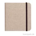 Artikelbild 1 des Artikels “Clairefontaine Goldline Reisealbum, Natur-Leinen, 180 g/m², 32 Blatt 15 x 15 cm“