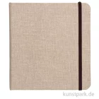 Artikelbild 1 des Artikels “Clairefontaine Goldline Reisealbum, Natur-Leinen, 180 g/m², 32 Blatt 20 x 20 cm“