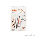 Artikelbild 1 des Artikels “Clairefontaine Paint'ON Papier, Weiß, 20 Blatt, 250g, Spiralblock DIN A5+“
