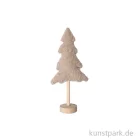 Artikelbild 1 des Artikels “Deko Tannenbaum Plüsch mit Holzständer, Natur, 14 x 7 x 34 cm “
