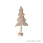Artikelbild 1 des Artikels “Deko Tannenbaum Plüsch mit Holzständer, Natur, 19 x 8 x 43 cm “