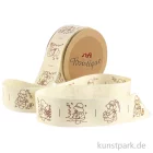 Artikelbild 1 des Artikels “Dekoband - Monatsnamen mit Puppen, 25 mm x 5 m “