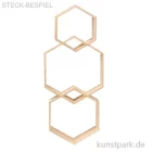 Artikelbild 1 des Artikels “Design Rahmen Sechseck, 3 Stück sortiert “