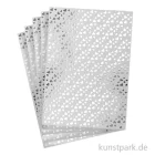 Artikelbild 1 des Artikels “Designkarton Silber - Herzen, DIN A4, 5 Blatt, 200g “