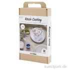Artikelbild 1 des Artikels “DIY Set - Tablett Gießen mit Marmorierung, Blau, Weiß “