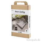 Artikelbild 1 des Artikels “DIY Set - Tablett Gießen mit Terrazzo, Schwarz, Weiß “