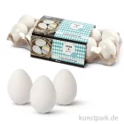 Artikelbild 1 des Artikels “Eier aus Kunststoff, 6 cm, 12 Stück - weiß “