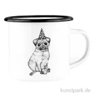 Artikelbild 1 des Artikels “Emailletasse - Mops, 300 ml “