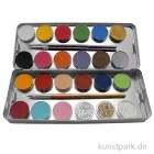 Artikelbild 1 des Artikels “Eulenspiegel 21 Basis + 3 Glitter-Farben Metall-Palette mit Pinseln “