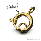 Artikelbild 1 des Artikels “Federringe mit Spaltring, 9 mm, 3 Stück Gold“