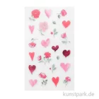 Artikelbild 1 des Artikels “Foliensticker - La Vie en Rose, Herzen + Blumen, 4 Bögen “
