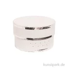 Artikelbild 1 des Artikels “Geschenkschachtel Rund - Weiß & Silber 10 x 6 cm“