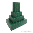 Artikelbild 1 des Artikels “Geschenkschachtel Set - Raster, Grün, 4 Stück “